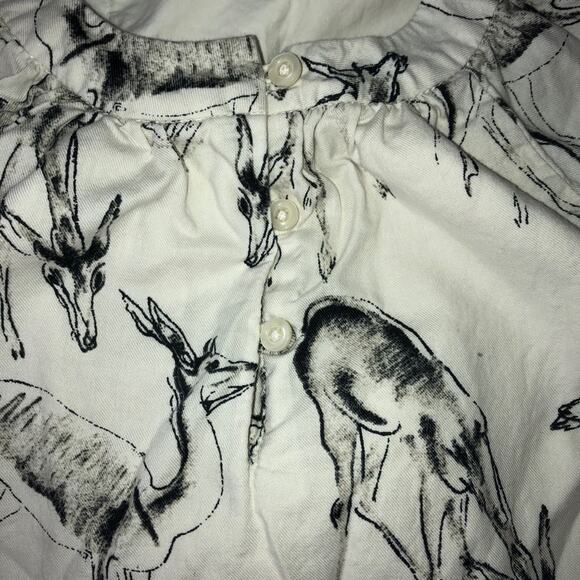 Gap Toddler Deer Dress Cream Size 4 - Picture 4 of 4